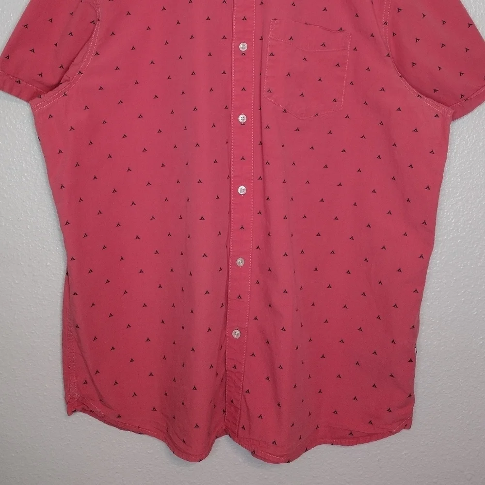 The North Face Cotton Raspberry Teepee Print Casual Button Down Shirt Sz XXL - Picture 4 of 14